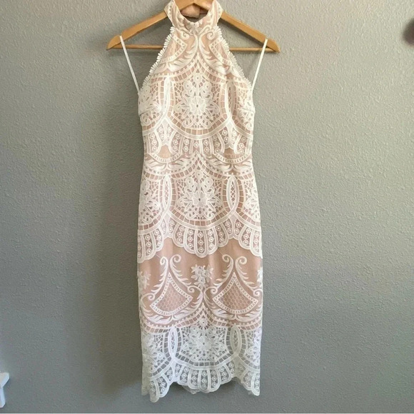 Lulus Celebrate Life‎ Halter Embroidered Dress Size XS - Picture 1 of 7